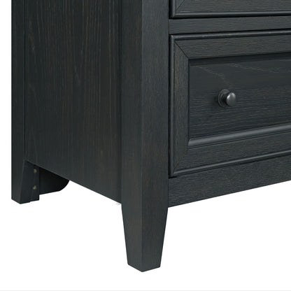 8 Drawer Dresser With Framed Fronts And Smooth Metal Glides
