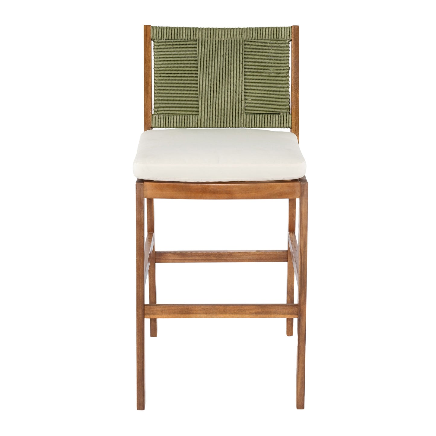 Outdoor Acacia Wood Bar Stools (Set of 2)