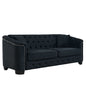 Modern Chesterfield Sofa With Tufted Backrest For Living Room