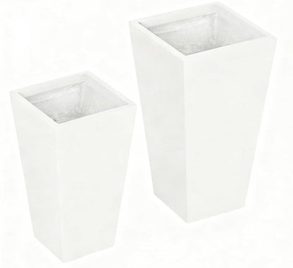 Flower Pots 2-Pack Outdoor Planter Set with Drainage Holes