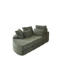Semi Circular 2 In 1 Sofa Bed With Neck Pillow And Throw Pillows