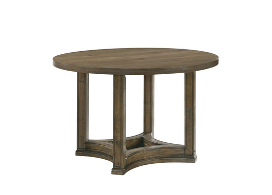 Parfield Weathered Round Dining Table - Oak