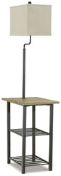 Shianne - Metal Tray Lamp  - Black