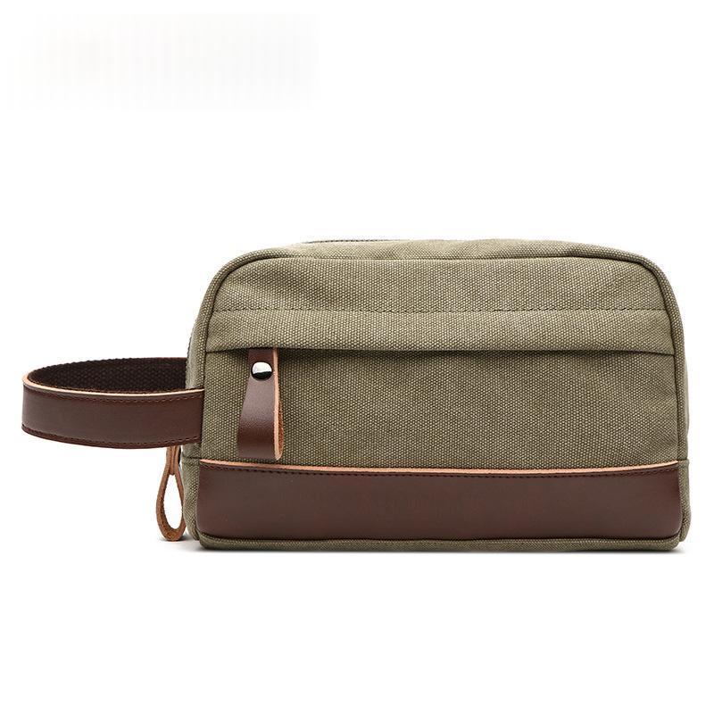Retro Outdoor Portable Canvas Toiletry And Change Purse