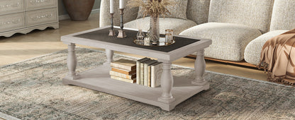 Vibe Haus Farmhouse Rectangular Coffee Table