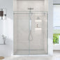 44"-48"W x 76"H Frameless Single Sliding Shower Door