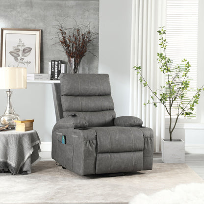Large Electric Power Lift Recliner Chair Sofa with Massage and Heat