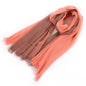 Large Soft Scarf Warm Cotton Tassel