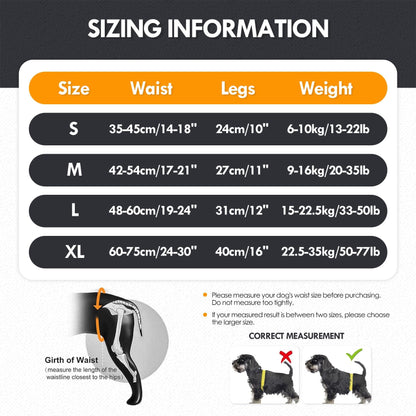 Adjustable Dog Lift Harness, Dog Sling For Large Dogs Lift Support And Rehab Harness For Weak Rear Legs, Soft Hind Leg Support Helps Senior, Injured, Disabled And After ACL Surgery Dogs