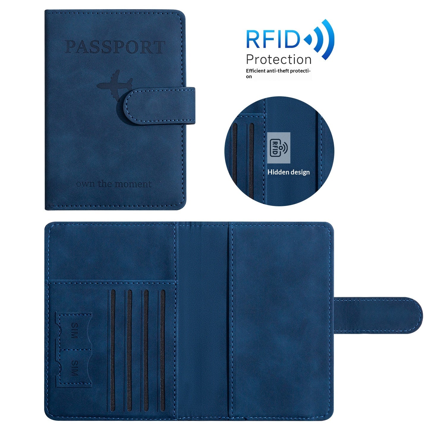 PU Soft Leather Passport Card Package