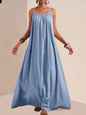 Spaghetti Strap Flowy Maxi Dress
