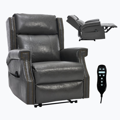 Manual Recliner Chair  With Heavy Duty Motion Mechanism, 8 Vibrating Nodes And 3 Massage Modes For Living Room