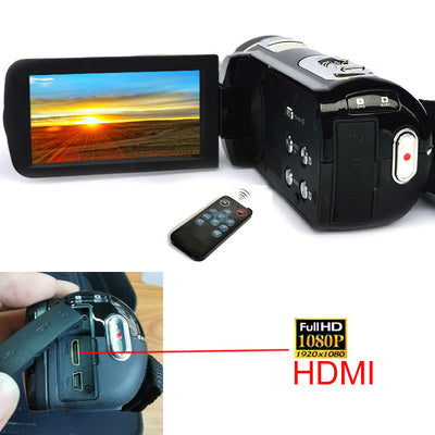 New HD 1080P Digital Camera with 3.0 Inch Rotating Screen for Photography and Video Recording