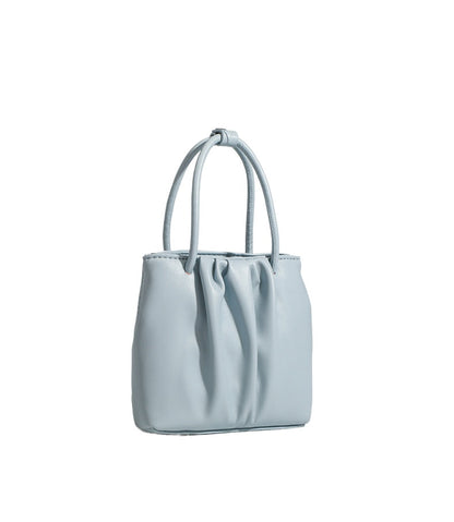 Square pleated versatile bag, bag women's fashion women's tote bag, portable casual shoulder bag
