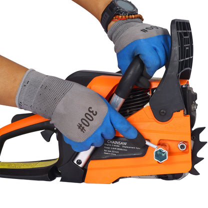 52Cc Gasoline Chainsaw With 20" Oregon Bar And Chain For Wood Cutting Plastic - Orange