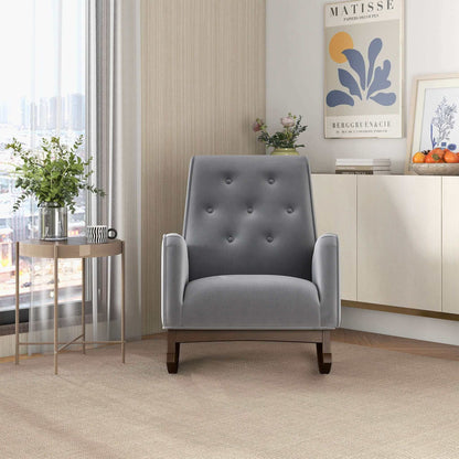 Demetrius - Solid Wood Rocking Chair