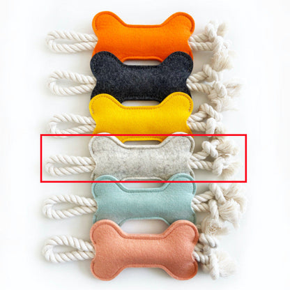 Pet Bone Shape Toy Creative Knot Felt Resistant To Bite Molars