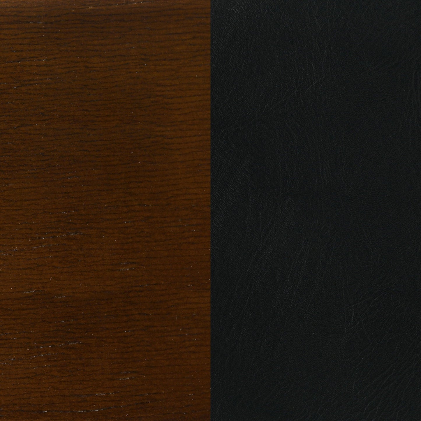 Swivel Stool With Upholstered Seat (Set of 2) - Black / Brown