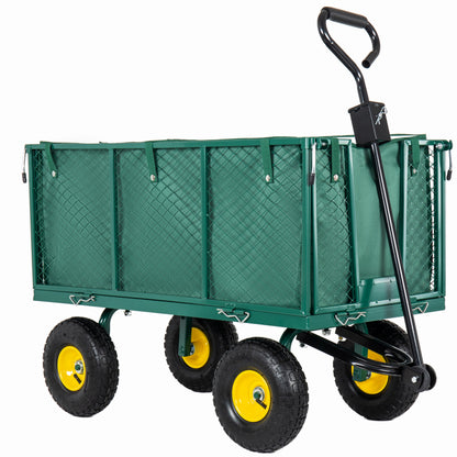 3-in-1 Oversized Steel Garden Cart