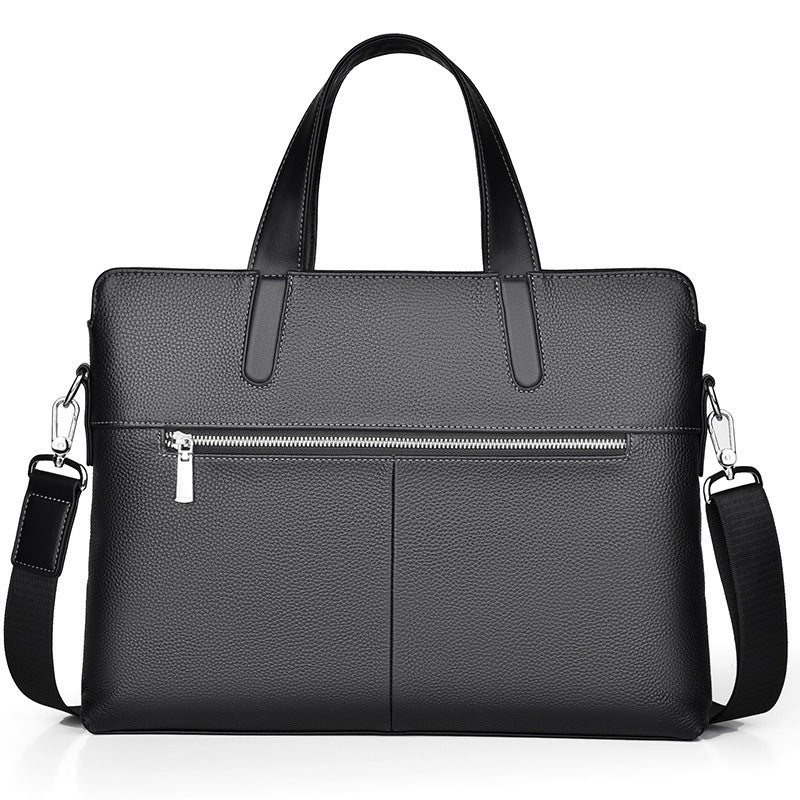 Large-capacity Crossbody Leather Briefcase