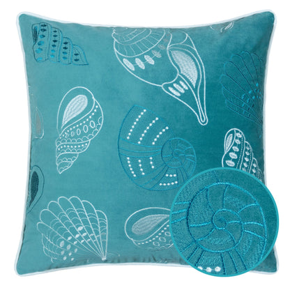 Blue and Spa Seashells Set of 2