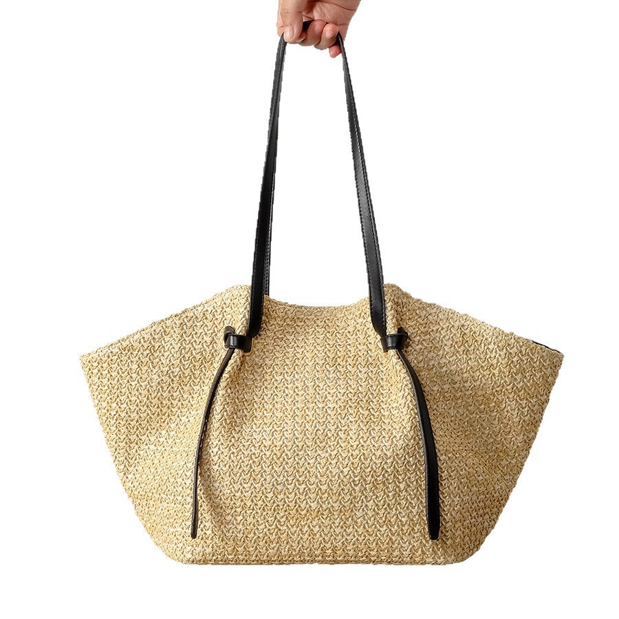 Casual Large-capacity Straw Tote Shoulder Bag