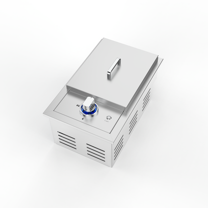 Single Grilling Side Burner, 17,000BTU Liquid Propane