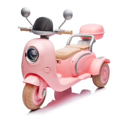 12V Two Motors Kids Ride On Two-Seater Electric Motorcycle