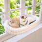 Cloud Cat Window Perch For Indoor Cats Hammock Bed Foldable Reversible Cushion Removable Washable, Breathable Soft All-Season, Sturdy Strong Suction Cups Support, Cordless