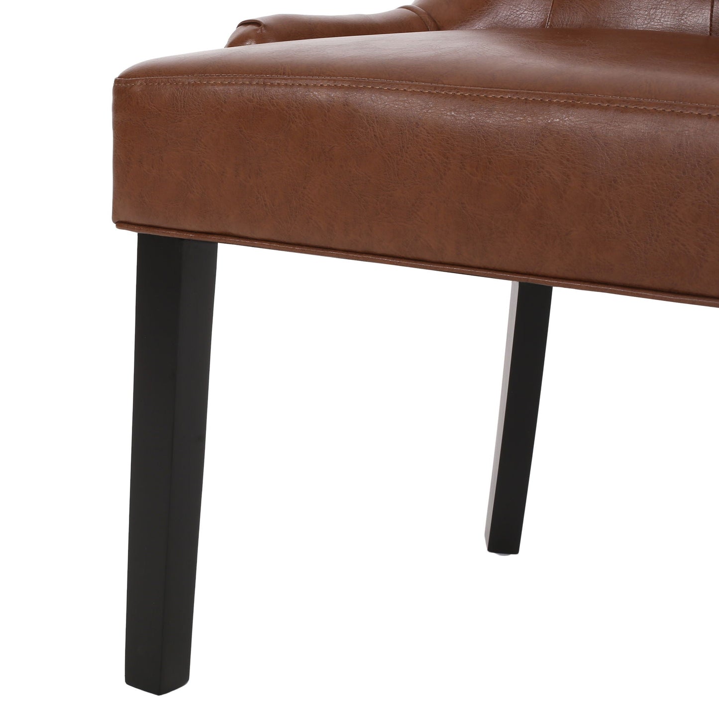 Cheney Contemporary Dining Chair Tufted Upholstery (Set of 2)