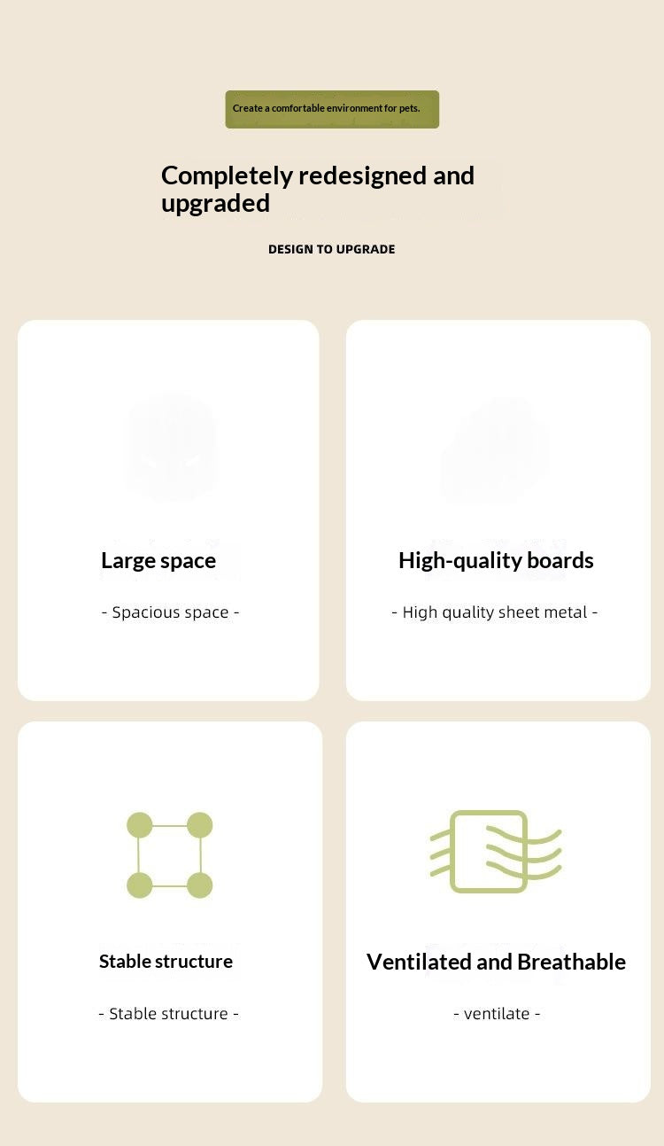 All-season Eco-friendly Solid Wood Pet Furniture, Washable & Breathable Cat Dog Bed