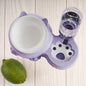 Double Bowl Ceramic Pet Automatic Dog Water Bowl Stainless Steel Cat Bowl