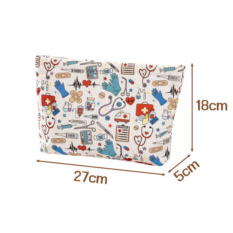 New Corduroy Clutch Cosmetic Bag For Women