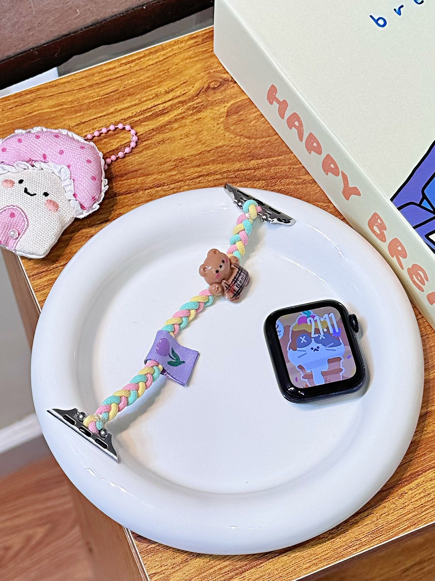 Creative Knitted Cartoon Hair Tie Watch Strap