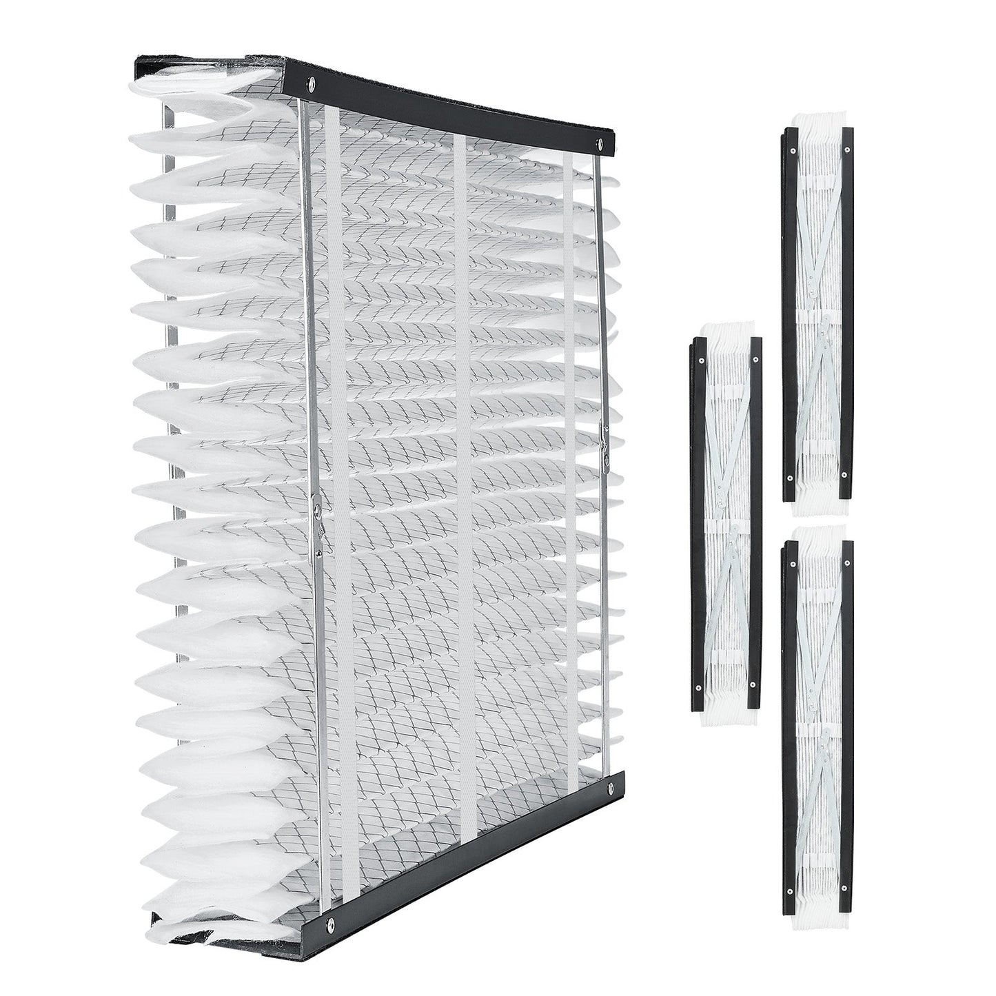 Air Filters MERV 13 Electrostatic Pleated HVAC Furnace Filter 4-Pack 20 x 25 x 4