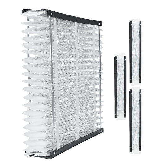 Air Filters MERV 13 Electrostatic Pleated HVAC Furnace Filter 4-Pack 20 x 25 x 4