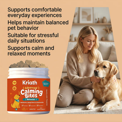 Dog Nutritional Chewable Tablets Help Dogs Take Care Of Daily Behavior Balance And Peaceful Rest Care