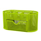 Metal Mesh Pencil Holders Desk Organizer w/9 Compartment Pen Holder Storage