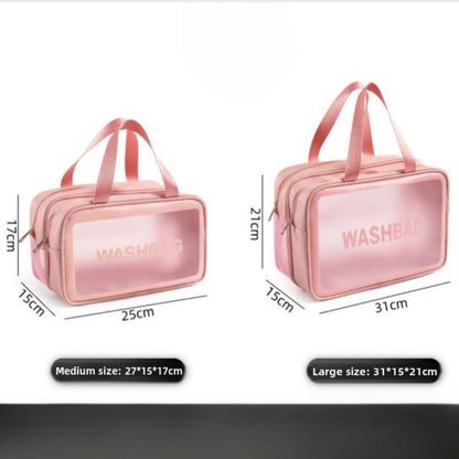 Premium Makeup Bag – Large-Capacity Cosmetic Bag for Women, Wet & Dry Separation Beach Bag, Travel-Friendly Swimsuit Wash Storage Bag
