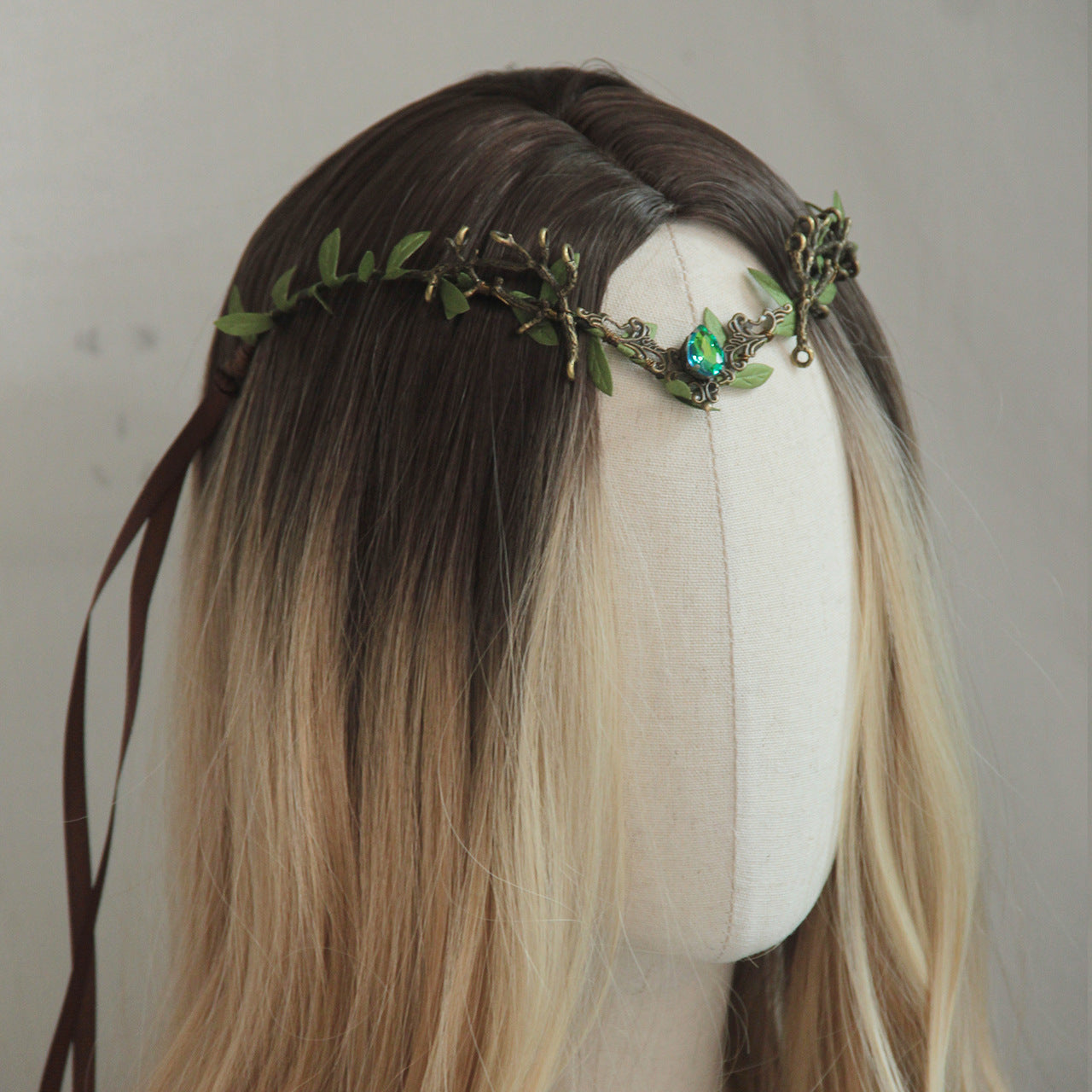 Leaf Water Drop Headband Female Elf Fairy Headdress