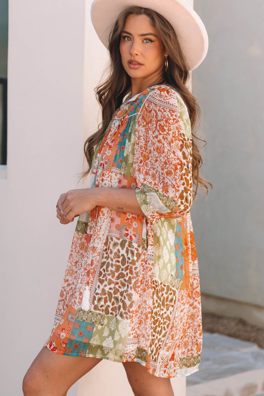 Tallulah Sleeve Chiffon Loose Dress