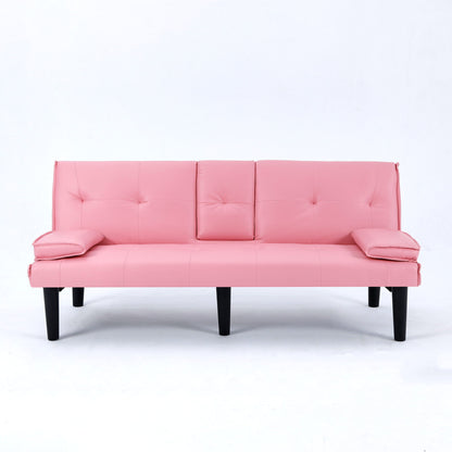 Sofa Bed With Foldable Design And Cup Holder
