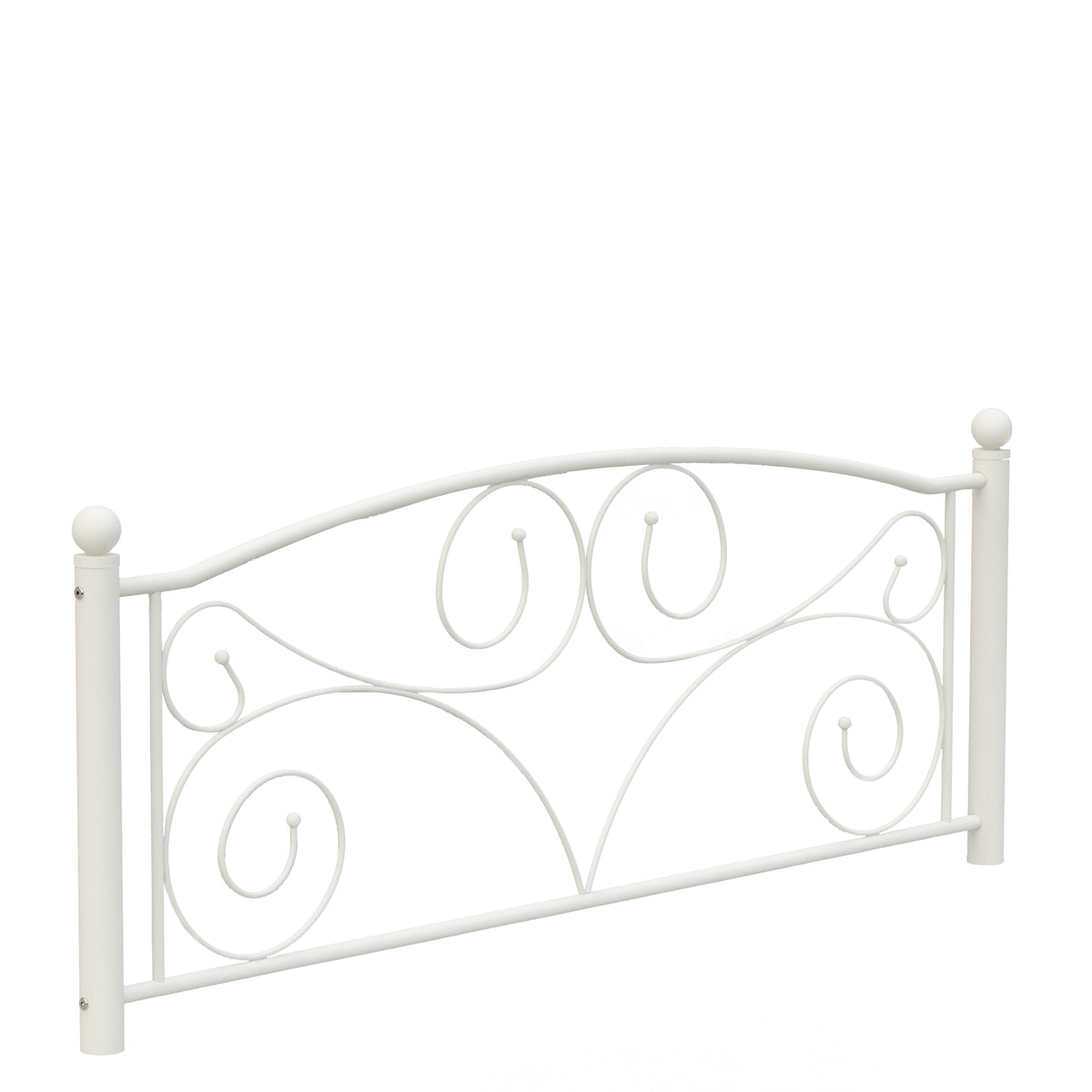 Full Size Unique Flower Sturdy System Metal Bed Frame with Headboard