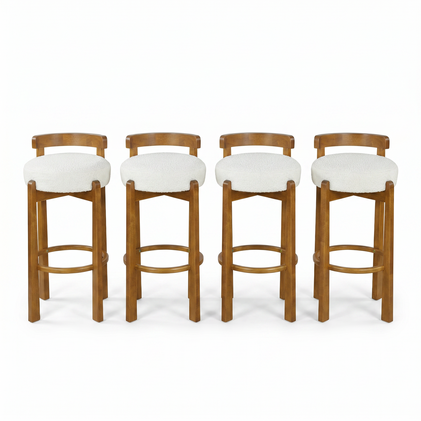 Elise Indoor Wooden Low Back Barstool