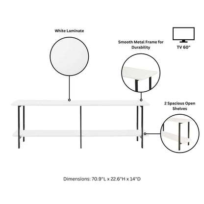 Celine - 2 Shelf Console Table