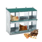 Chicken Nesting Box, 6 Room Metal Nesting Boxes for Chicken