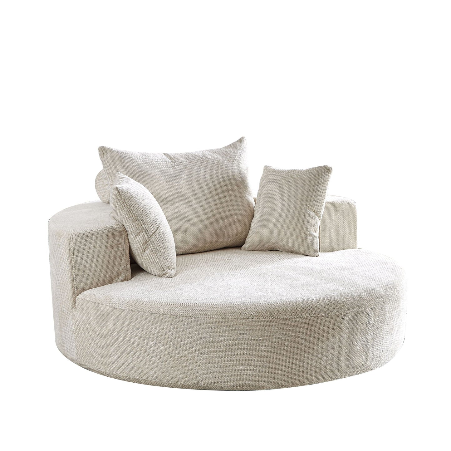 Swivel Chair With Rotating Base For Living Room