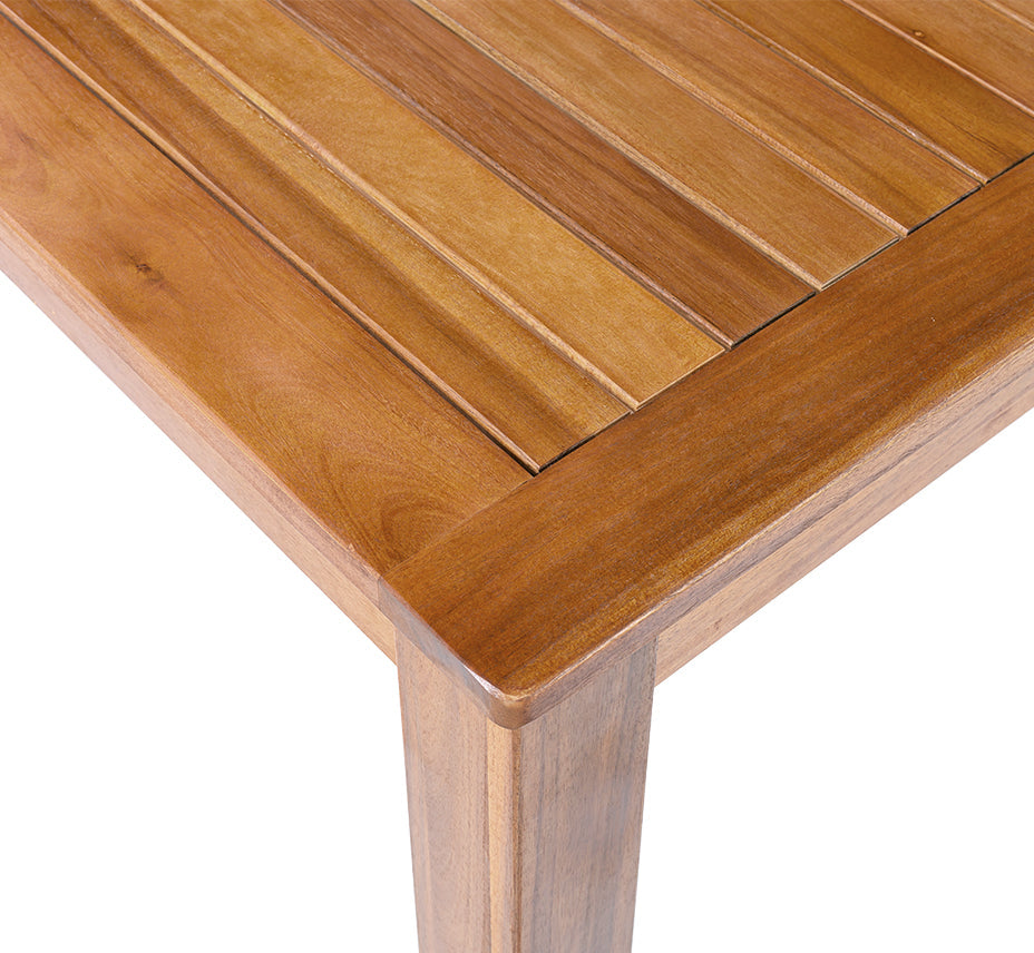 TOPMAX Patio Wooden Dining Table, 67"L Rectangular