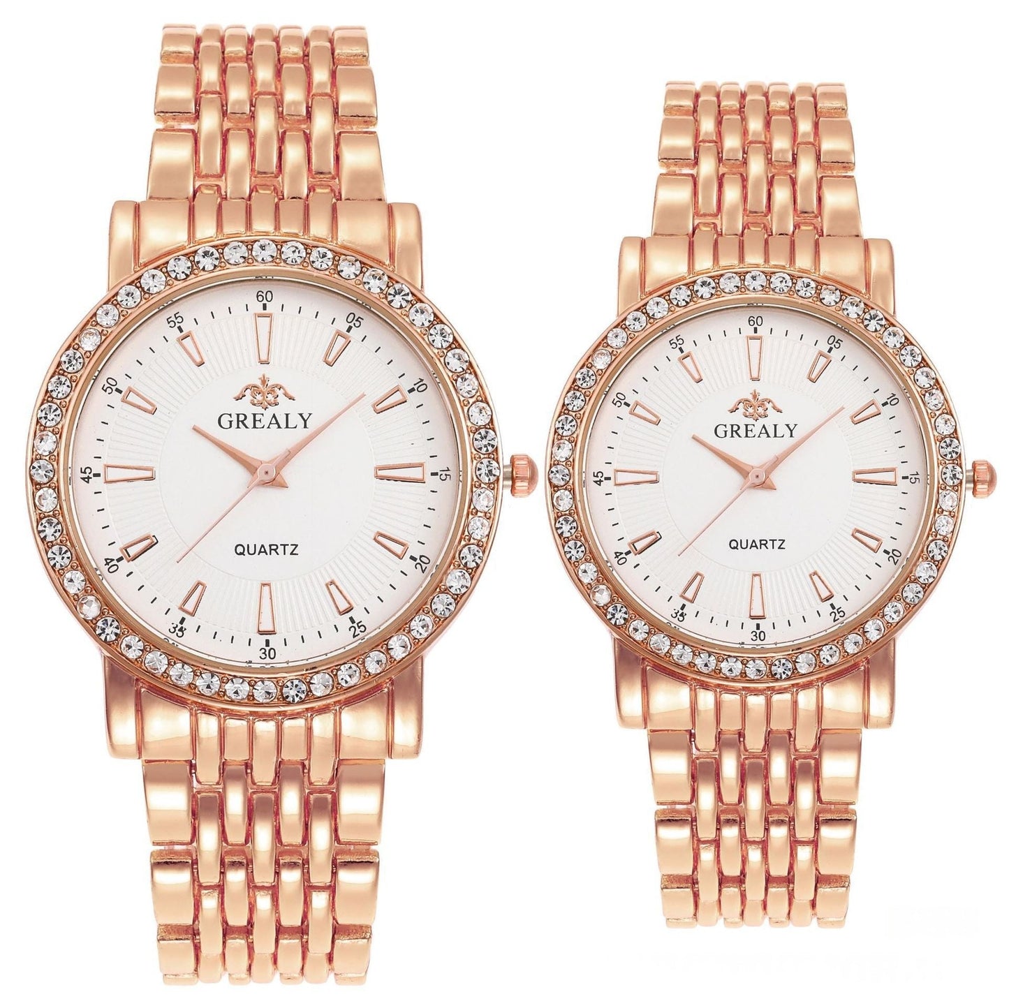 Mens And Womens Quartz Dress Couple Watches Business Gift