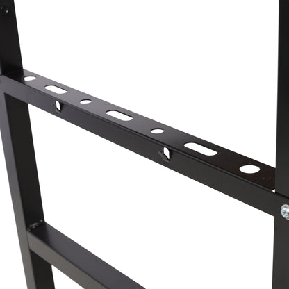 Portable Folding Work Table With Measuring Tape And Angle Finder Steel - Black